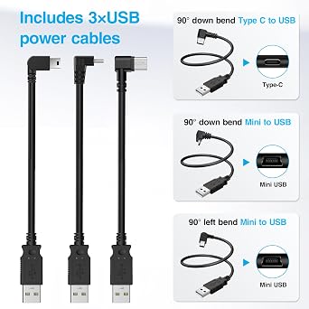Pixelman - GPS Charger Cable Adapter for Garmin (10 Pin Type A), Compatible with Select Mazda, Infiniti, Nissan, Subaru, etc.Built-in Hidden USB Power Cord for Garmin Nuvi