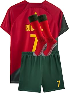 Youth Soccer Training Jerseys Kids 3-14Y Boys Girls - Breathable Moisture-Wicking Practice Uniform Kit Set