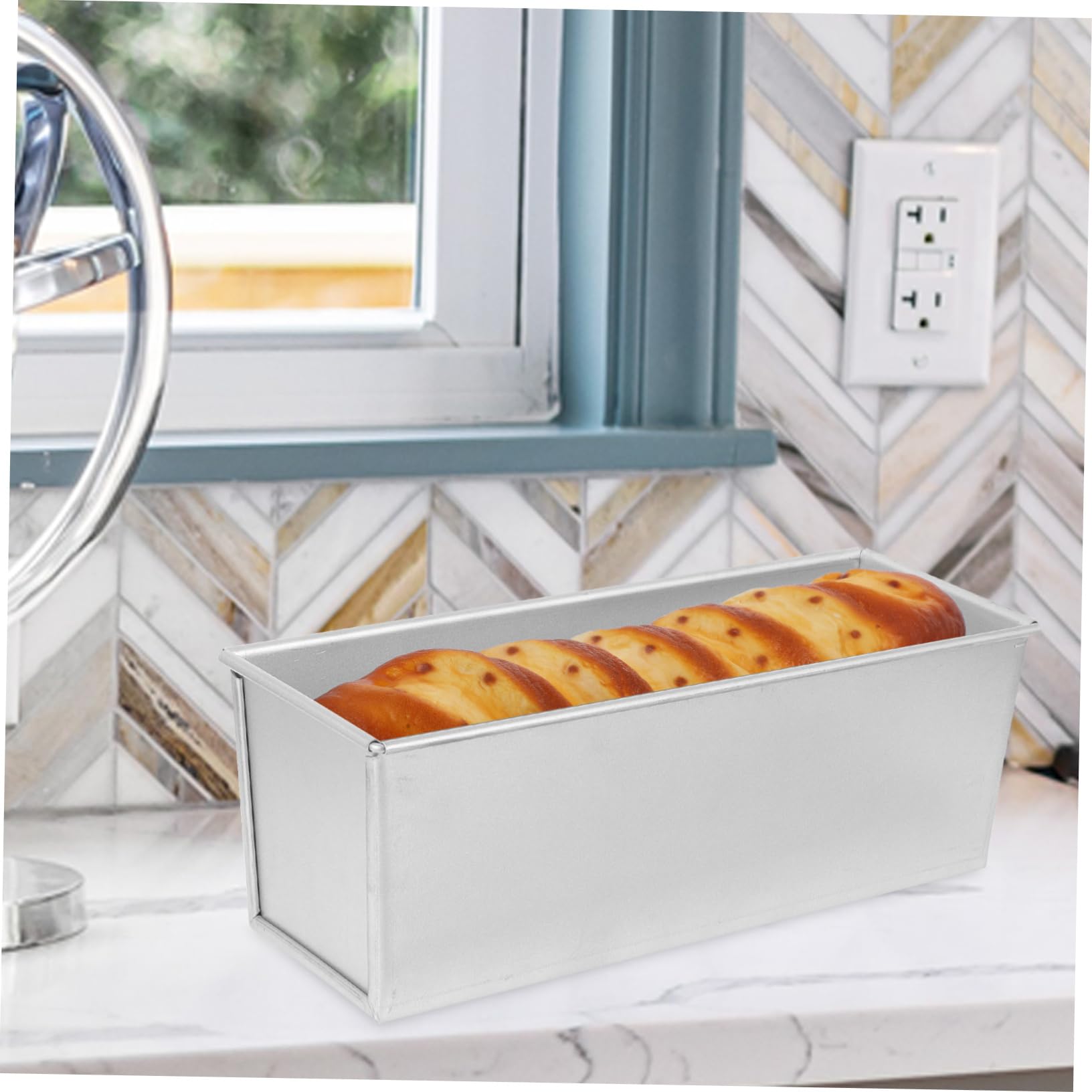 TOYANDONA Moule à Adhésif avec Couvercle Outil de Cuisson pour Gâteau Accessoire de Pâtisserie Pratique