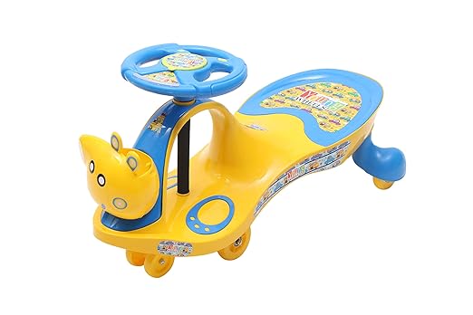 Young Wheels Magic Ride on, Magic Swing Car for Kids, Strongest & Smoothest Wheels with 120 Weight Capacity (Blue)