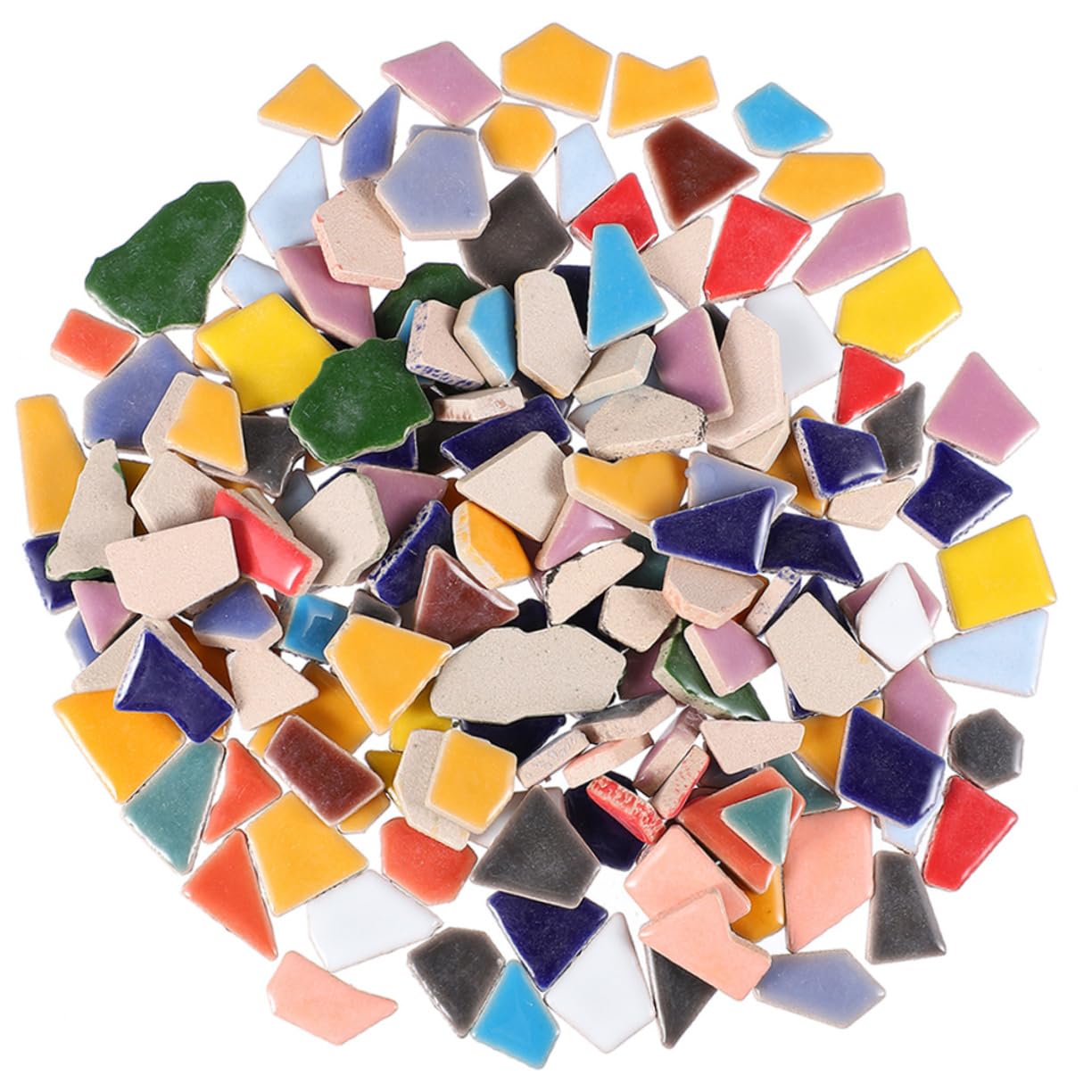 HOMSFOU 1bolsa Azulejos de Mosaico Azulejos de Cerámica para Manualidades Piezas de Cerámica Rotas Suministros para Arte de Bricolaje para Macetas y Proyectos de Mosaico