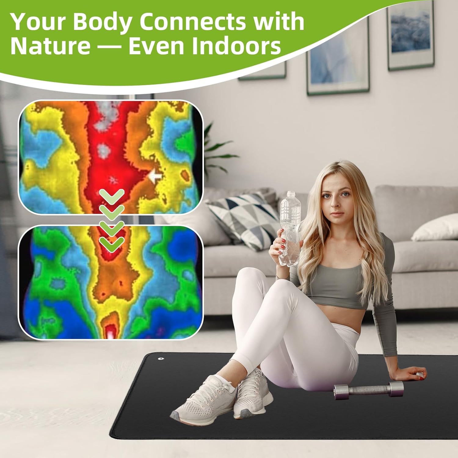 Grounding Mat, Earth Grounded Pad for Boost Energy, Grounding Mat for Sleeping, Earth Mat Grounding Pad