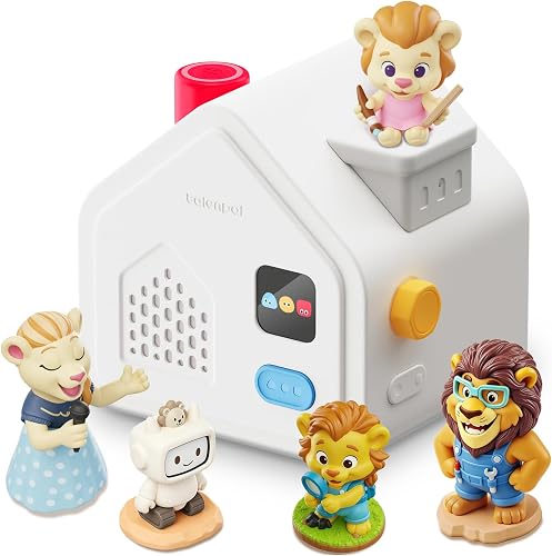 Smart Kids Audio Player Storytelling Toy with 5 Character Dolls | Screen-Free Interactive Learning Toy, Preschool Educational Story Machine with Parental Control App, Gifts for Kids Ages 3-8