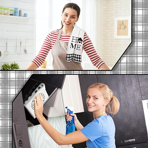 Miniatura 2 de Honoson Toallas de cocina para el hogar, platos ultra absorbentes, secado rápido, limpieza de poliéster para manos, paños de cocina para lavar el