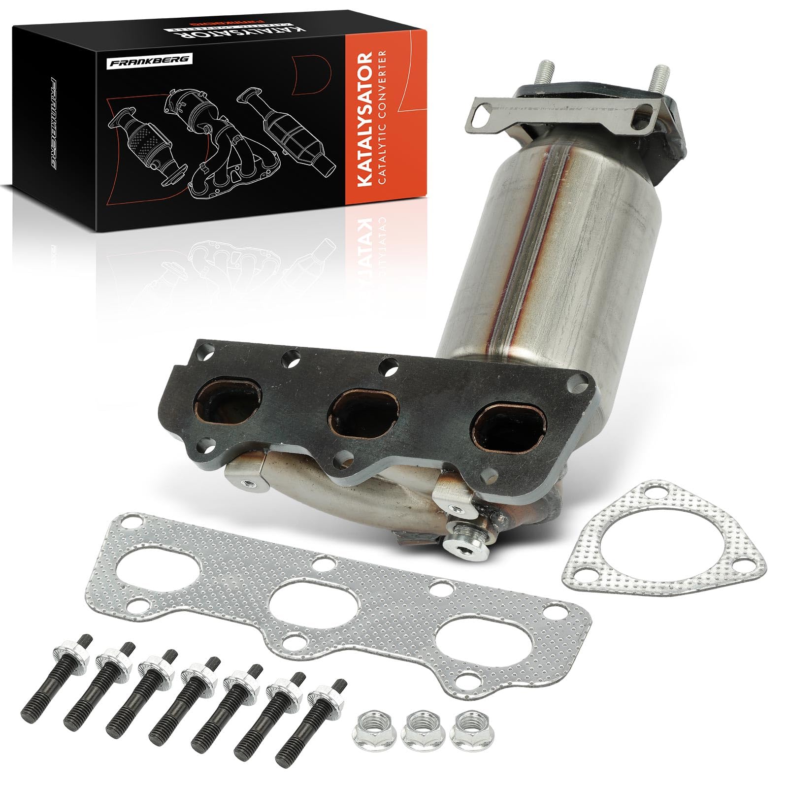 Frankberg Katalysator Benzin Kompatibel mit Fabia I 6Y2 6Y3 6Y5 1.2 2002-2008 Polo 9A 9N 1.2 2001-2007 Cordoba Ibiza III Motorcode: AZQ Replace# 03E253020FX