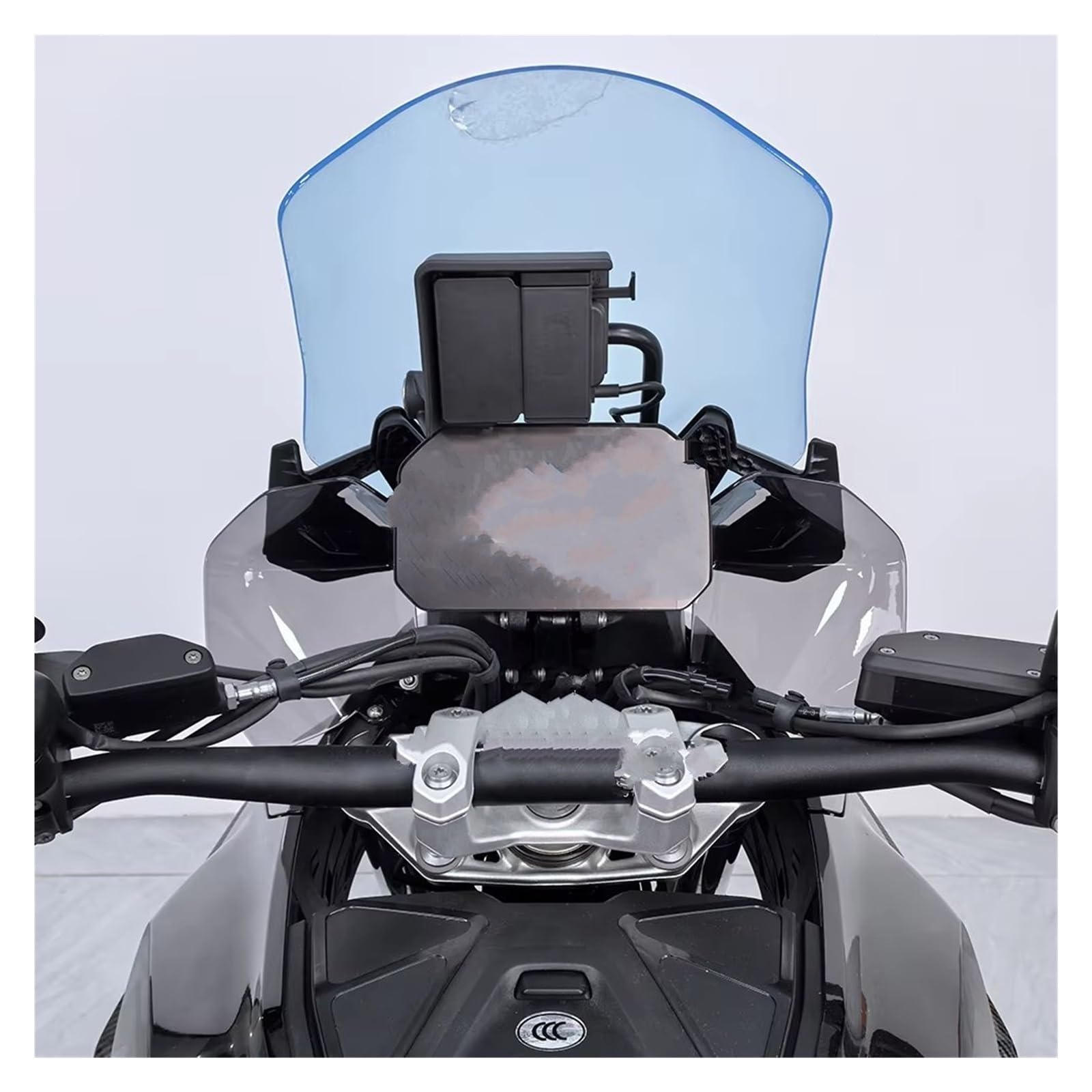 Pare-brise de moto pour BMW R1300GS R 1300 GS 2023-2025, Déflecteurs d'air bilatéraux pour pare-brise, Déflecteur de vent latéral, Gris foncé