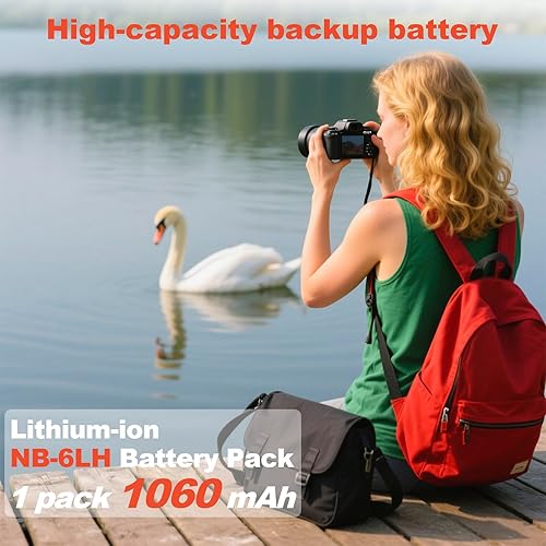 Miniatura 3 de Moilaom NB-6L NB-6LH - Batería para Canon Powershot SX740SX530SX420ELPH y D10D30 Series