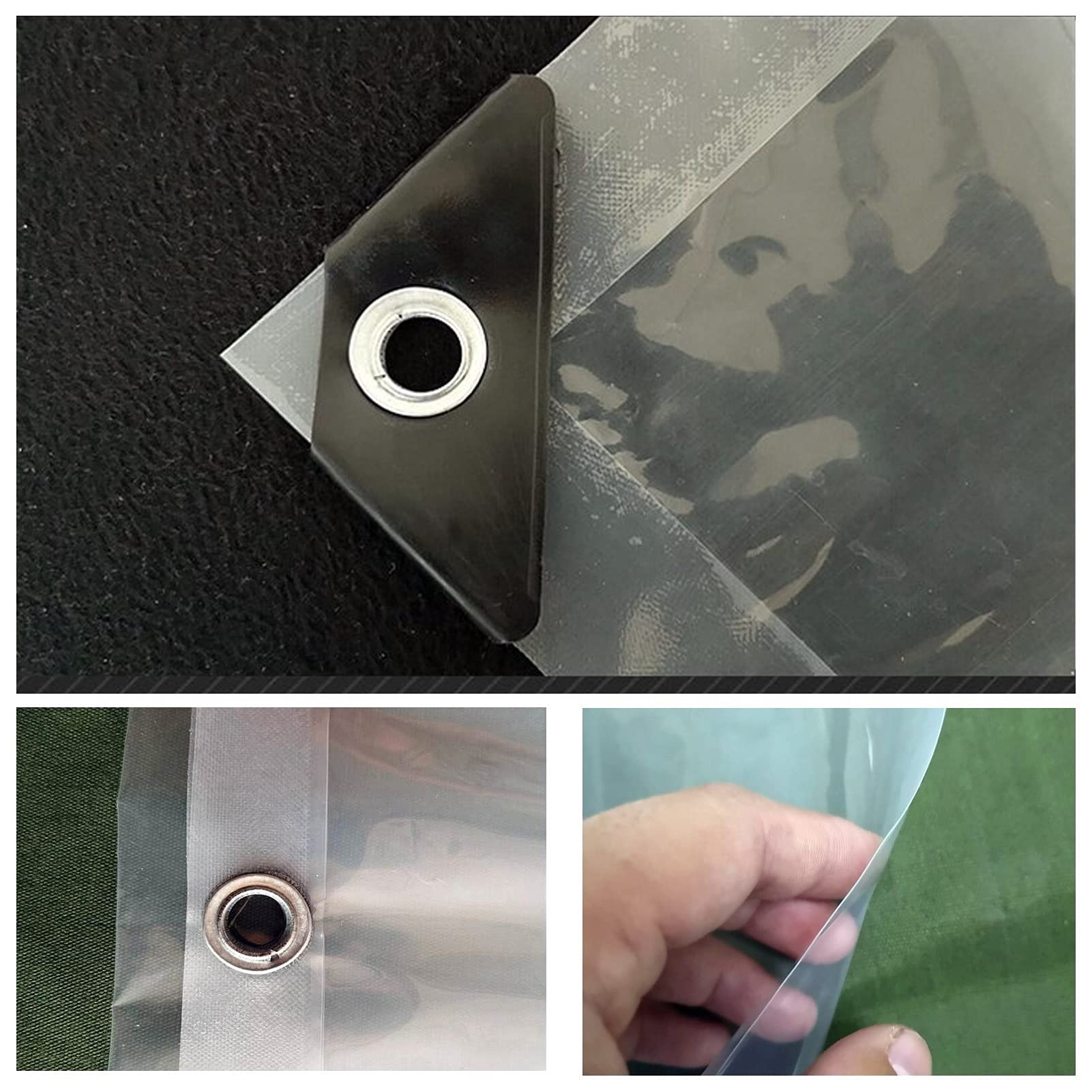 Láminas de plástico de polietileno para jardín, material de bricolaje, cubierta impermeable transparente, lona, escarcha e insectos, protección de aves para plantas, para acampar, pescar, jardinería