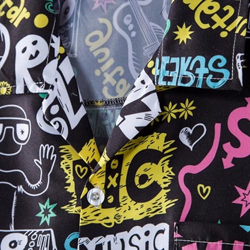 Miniatura 5 de Camisas hawaianas para hombre, camisa hawaiana de manga corta para hombre, camisa hawaiana Aloha tropical de manga corta, camisas de verano