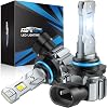 Marsauto M1S HB39005 Bulbs or 9005 Fog Light, 30000LM Brighter HB3 Fog Bulbs, Real 1:1 Design, 6000K White, 3min Plug and Play, IP68, Pack of 2