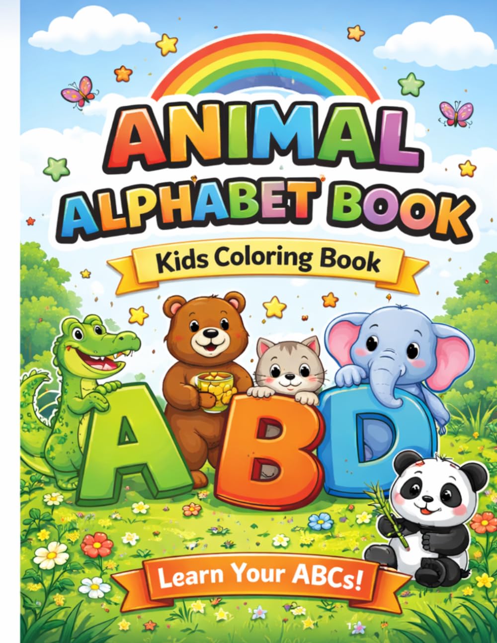 ANIMAL ALPHABET: Coloring book for kids
