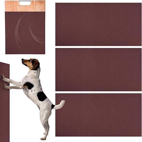 Miniatura 9 de Almohadilla para arañazos de uñas para mascotas, 3 piezas de papel de lija de repuesto para rascar uñas de perro, papel de lija de garra para