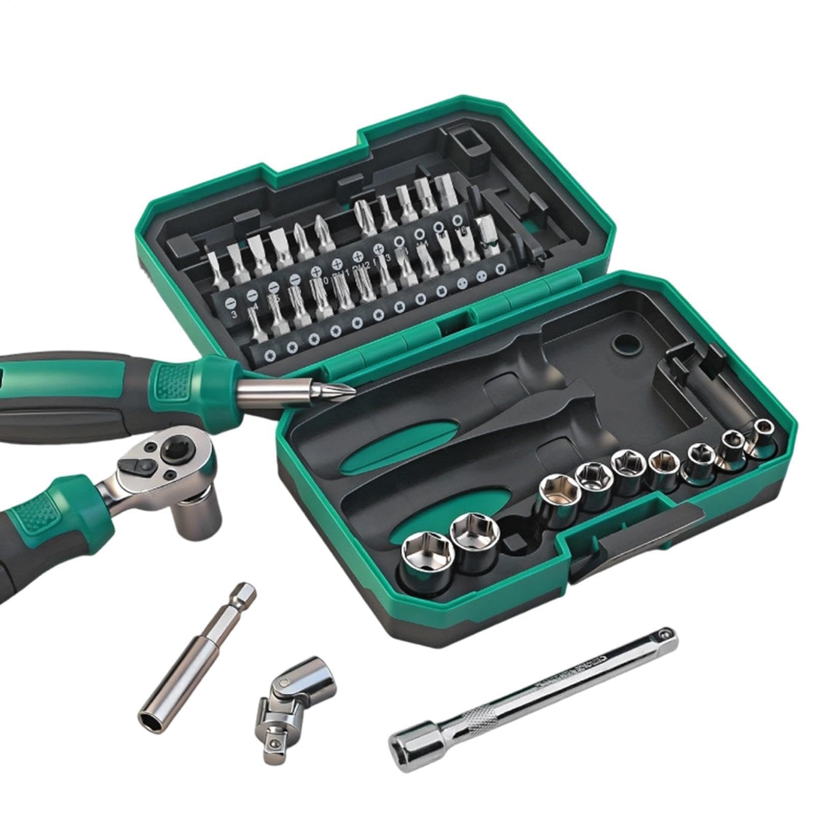 Muiltvoe Maintenance Ratcheting Magnetic Spanner Ratchet Wrench Set Multifunctional Wrench Set for Home Workshop Mechanics Industry Garage Appliance Furniture Plumbing Use