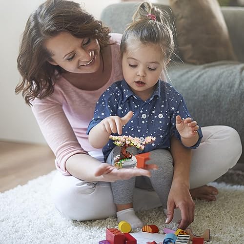 Miniatura 7 de Mini bloques de construcción Sakura Plant Bonsai, simulación creativa de bricolaje, flor de cerezo, colección botánica, ladrillos de construcción,