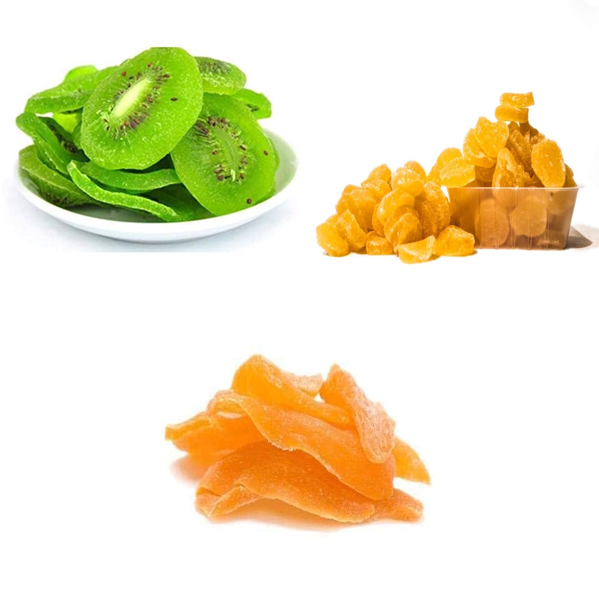 s Exotic Dried Fruit Combo: Tangy Kiwi, Sweet Pineapple Coins & Mango Slices (200gm, 250gm, 250gm) - Healthy Snacking Delight!-image-39