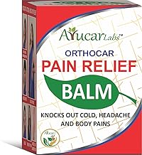 Ayucar Labs Quick Pain Relief Balm - Pack of 3 | Ayurvedic Herbal Balm for Headache, Sinusitis, Cold, Joint & Body Pain | With Camphor, Menthol, Gandapura Oil & Natural Oils | Fast Relief | 11Grams each