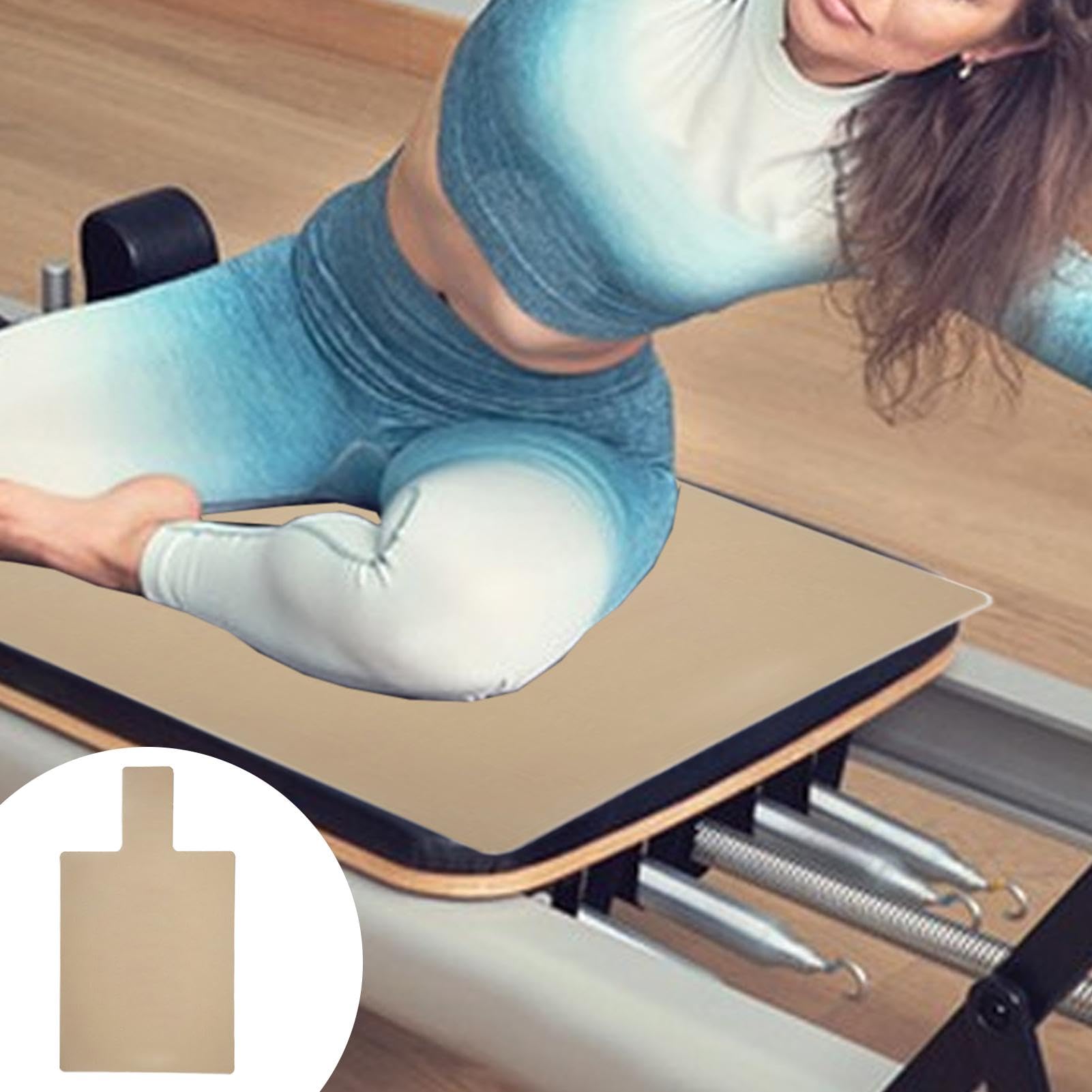 Tapis Pilates Reformer Antidérapant - Suédine - Voyage/Yoga - 96x56 Cm - Neuf