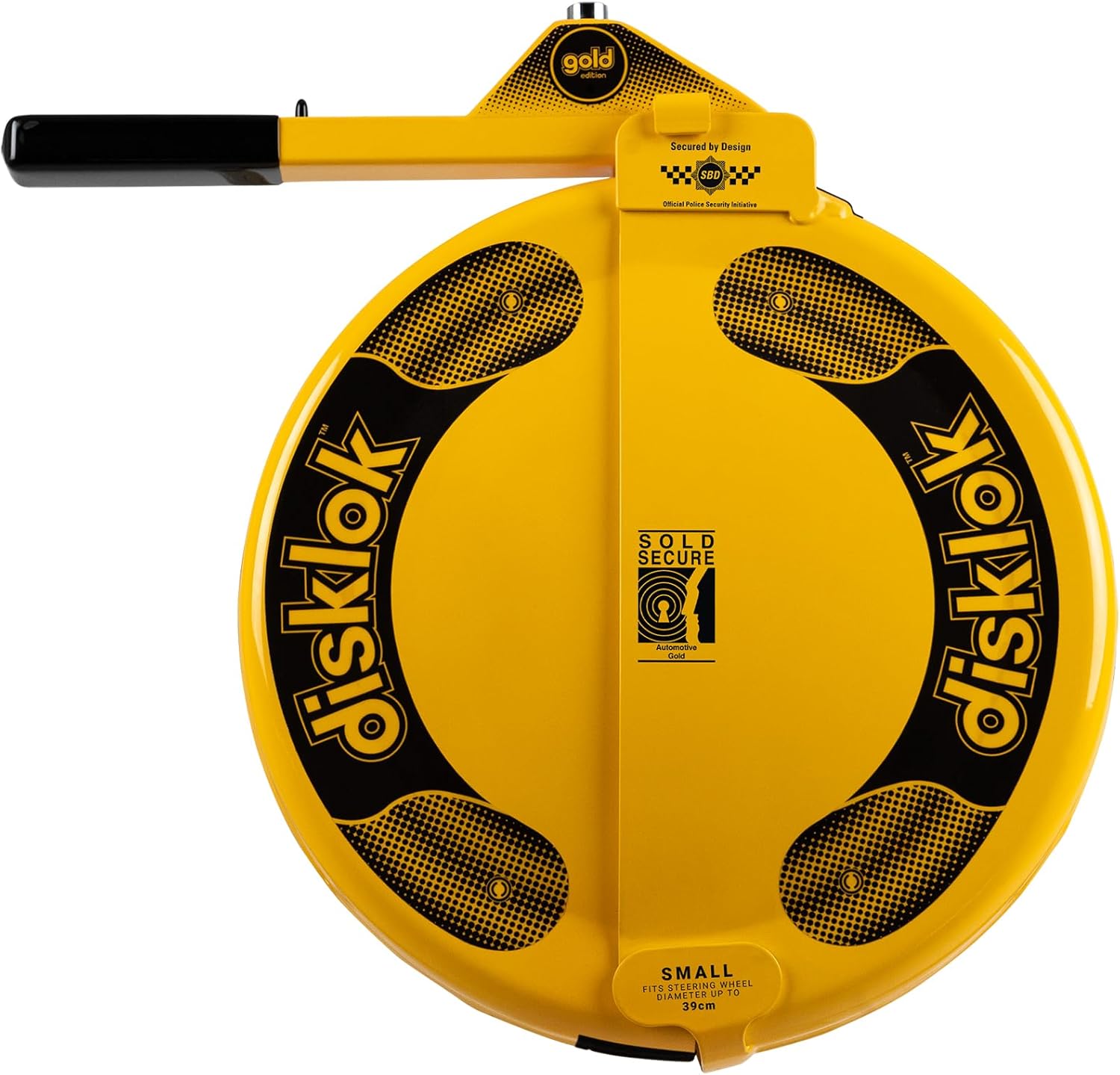 Disklok Gold Security Edition Car Steering Wheel Full Cover Anti Angle Grinder AntiTheft Lock