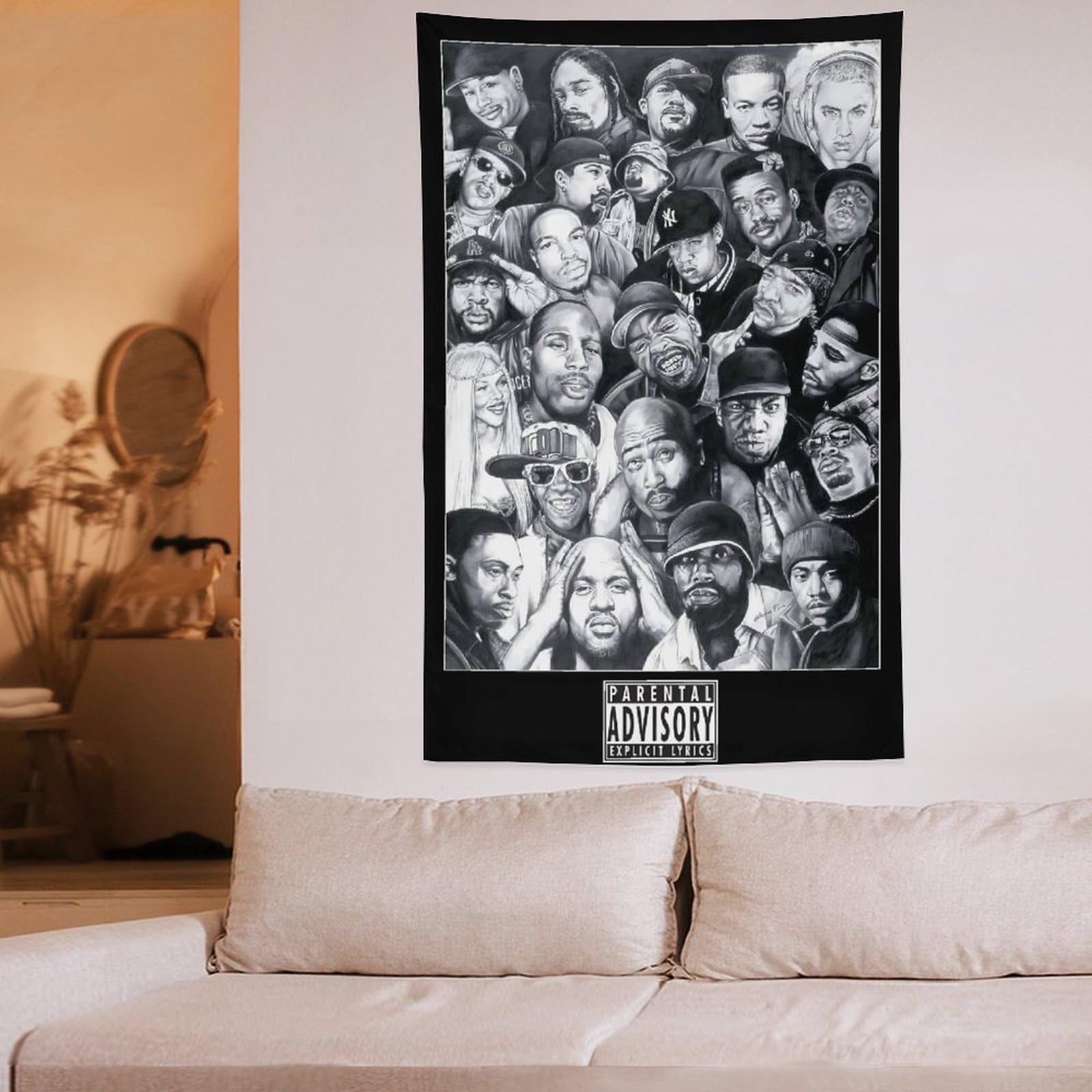 Poster da parete con cantante rap hip hop e stelle (28), decorazione per la casa, decorazione per la casa, 152,4 x 228,6 cm