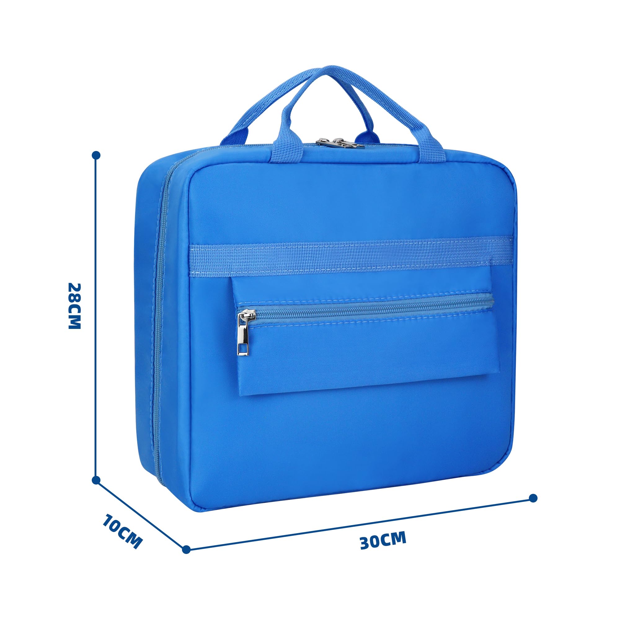 Wetry Tragetasche für TipToi Bücher, Stift und Zubehör | Platz für 8 bis zu 10 Bücher, 30 x 27 x 10,5 cm, zum Aufbewahren, Organisieren und Transportieren