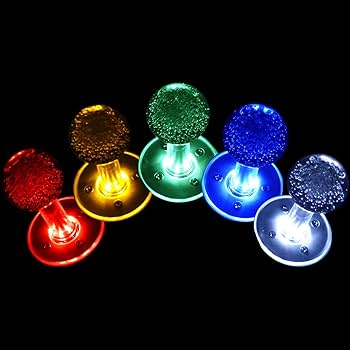 SJ@JX Joystick de LED Arcade SANWA Style Fight Game Joystick LED