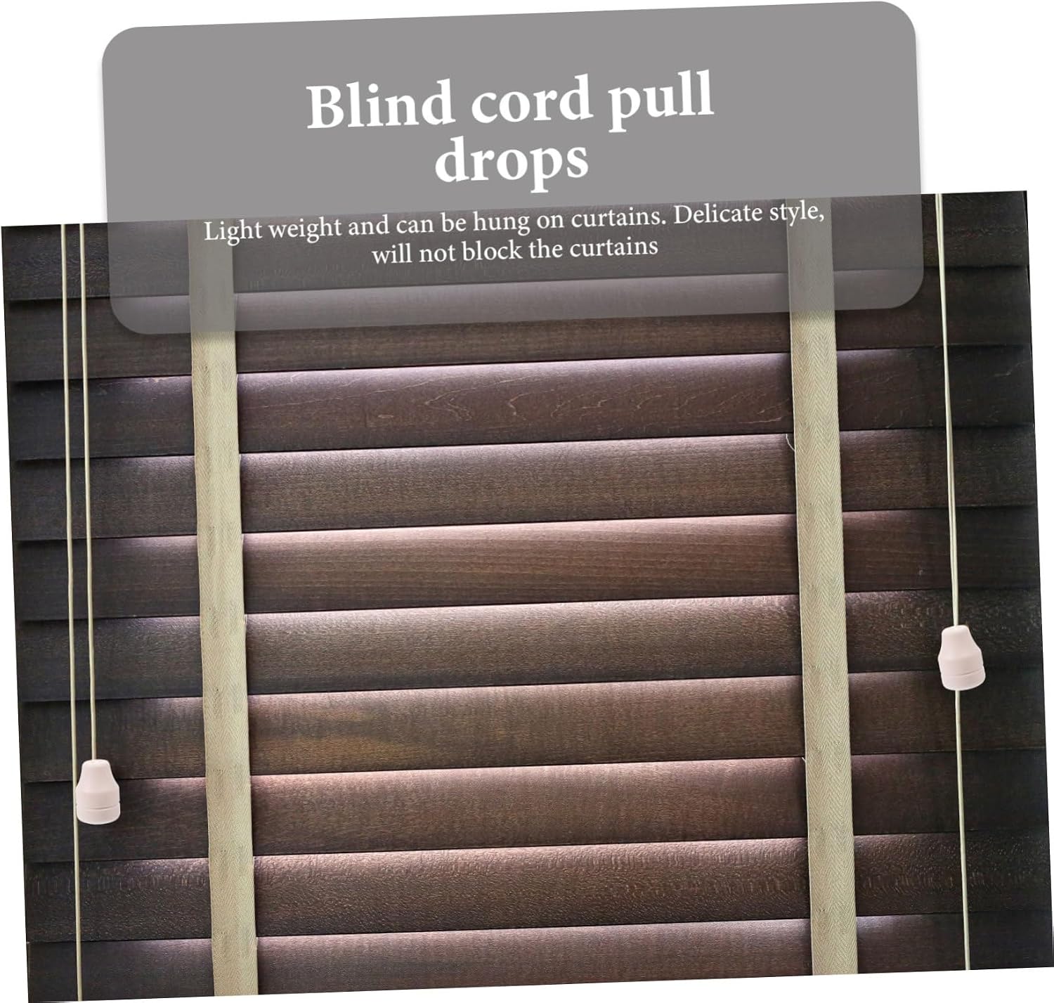 Cabilock Cylindrical Handle Blind Cord Pulls 6pcs Roller Shade Cord Tassels for Window Blinds