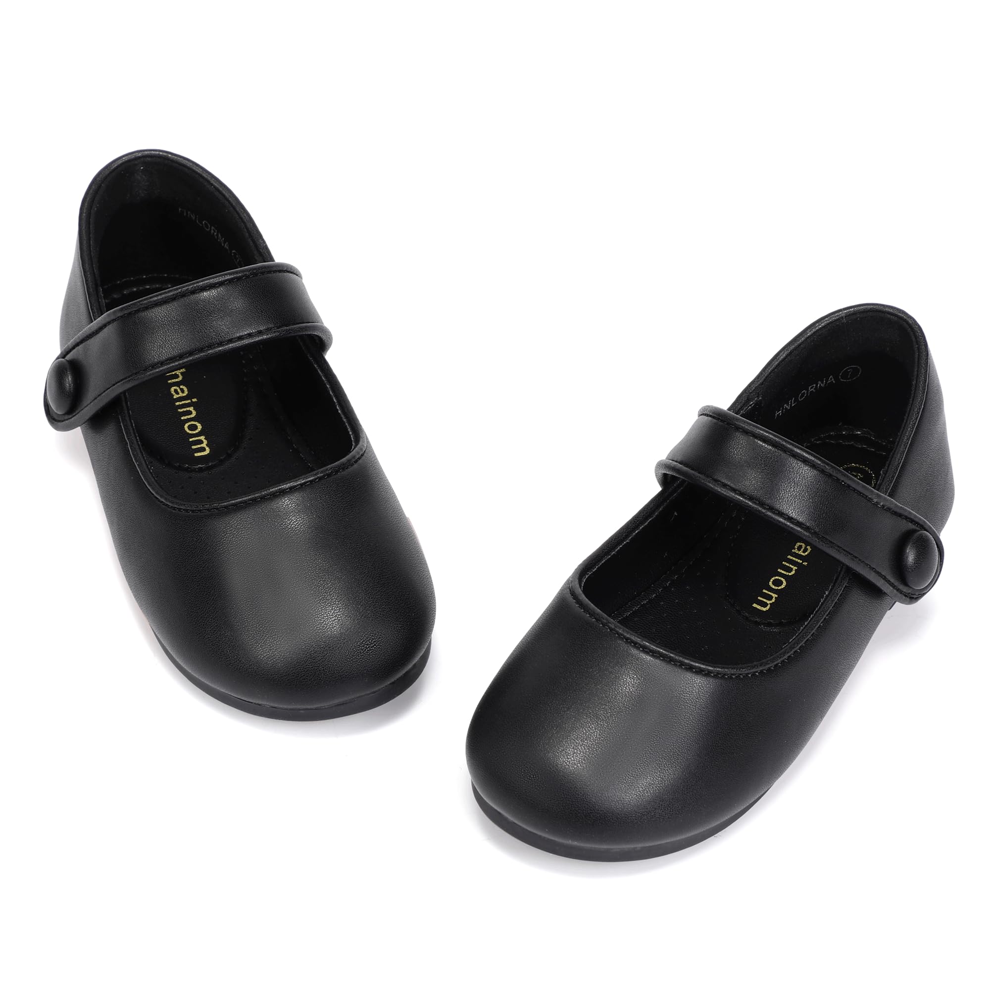 Hehainom Toddler Girl Dress Shoes Mary Jane Ballerina Ballet Flats for Girls Flower Girl Little Kids Wedding Party School Shoes