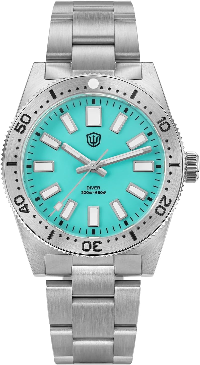 watchdives VH31 Quartz Watches, WD1965 62MAS Dive Watch 38mm Domed Sapphire Crystal Luxury Wristwatch 200M Waterproof Watches