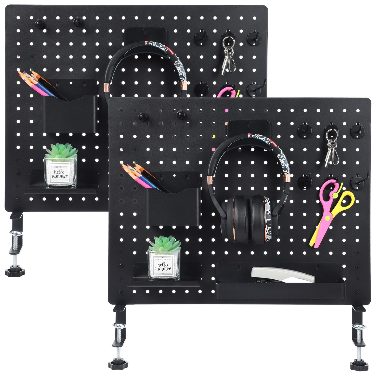 Minimalist Desk Accessories 2pcs Pegboard Brackets Adjustable Furniture ...