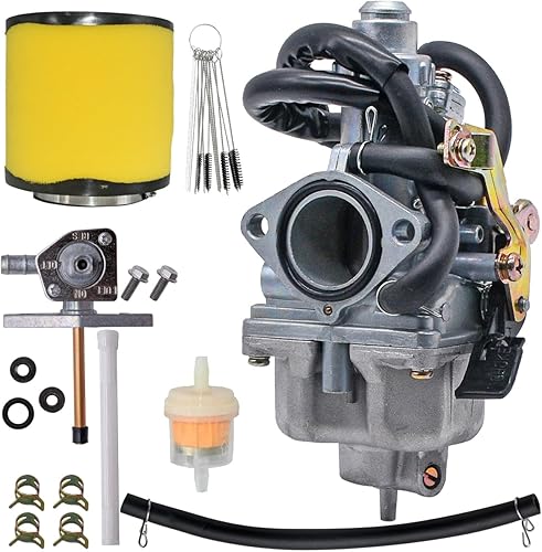 JDLLONG Carburador para Honda TRX 250 Recon 250 TRX250TE TRX250TM 1997-2001 2002-2007 con válvula de depósito de combustible y filtro de aire