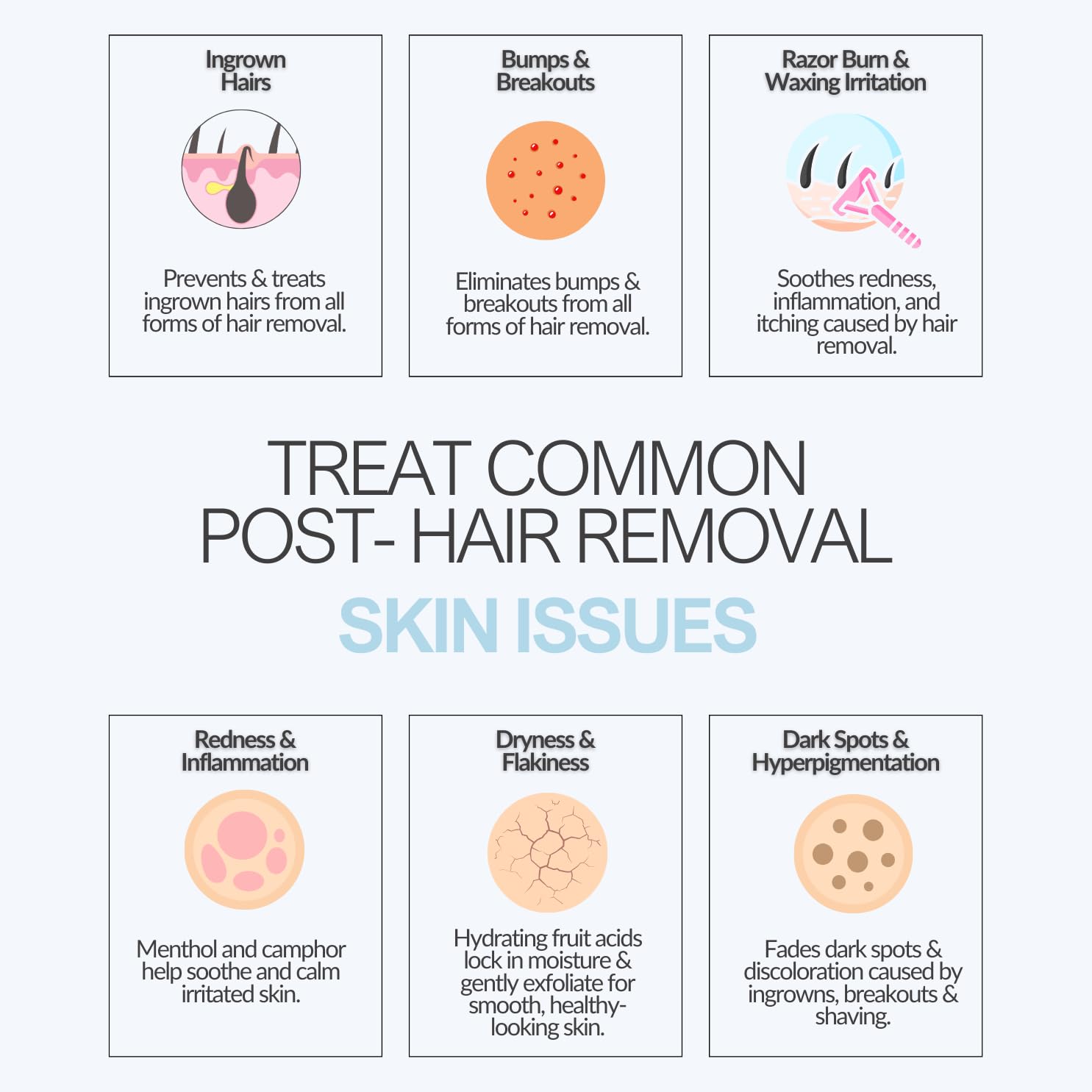 Ingrown Hair Treatment Roll-On for Waxing and Shaving | Razor Burn and Razor Bumps Treatment for Women and Men | Ingrown Hair Serum and Dark Spot Remover for Private Area | Get The Bump Outta Here!