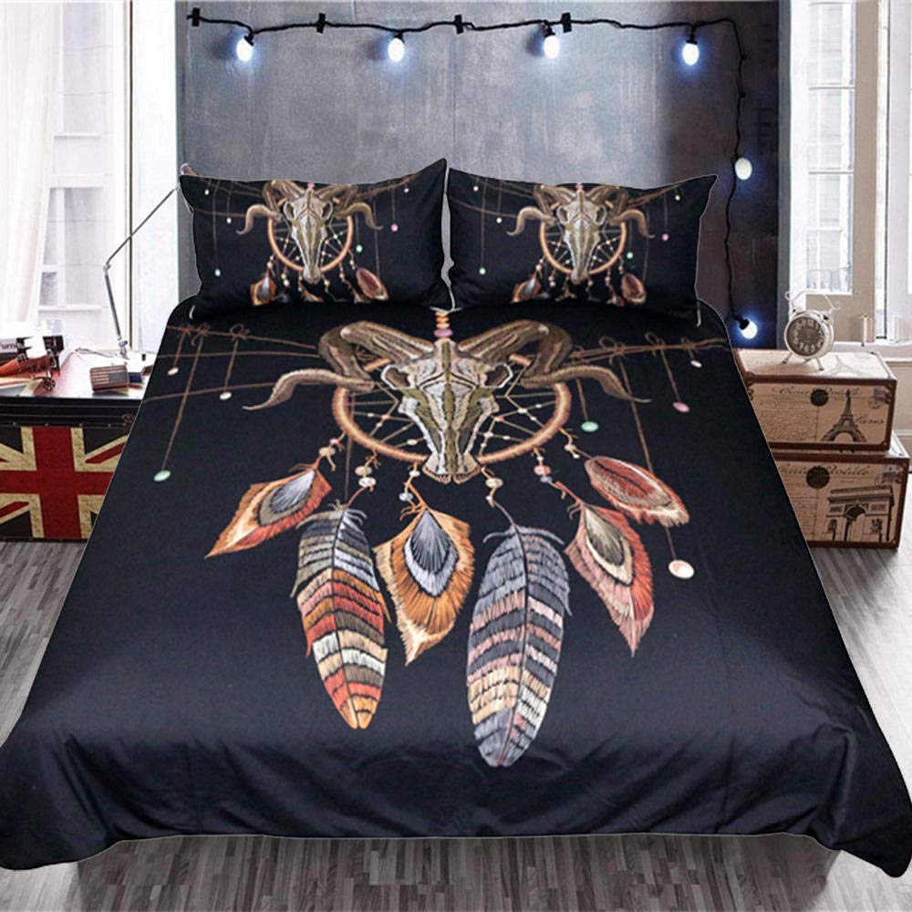 Housse de couette anti-rides super doux avec fermeture éclair pratique