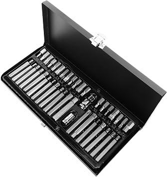 40pcs Professional Star Spline Bit Socket Set Auto Repair Tool Kit for Car Motorcycle Lawn Equipment Construction Random Color