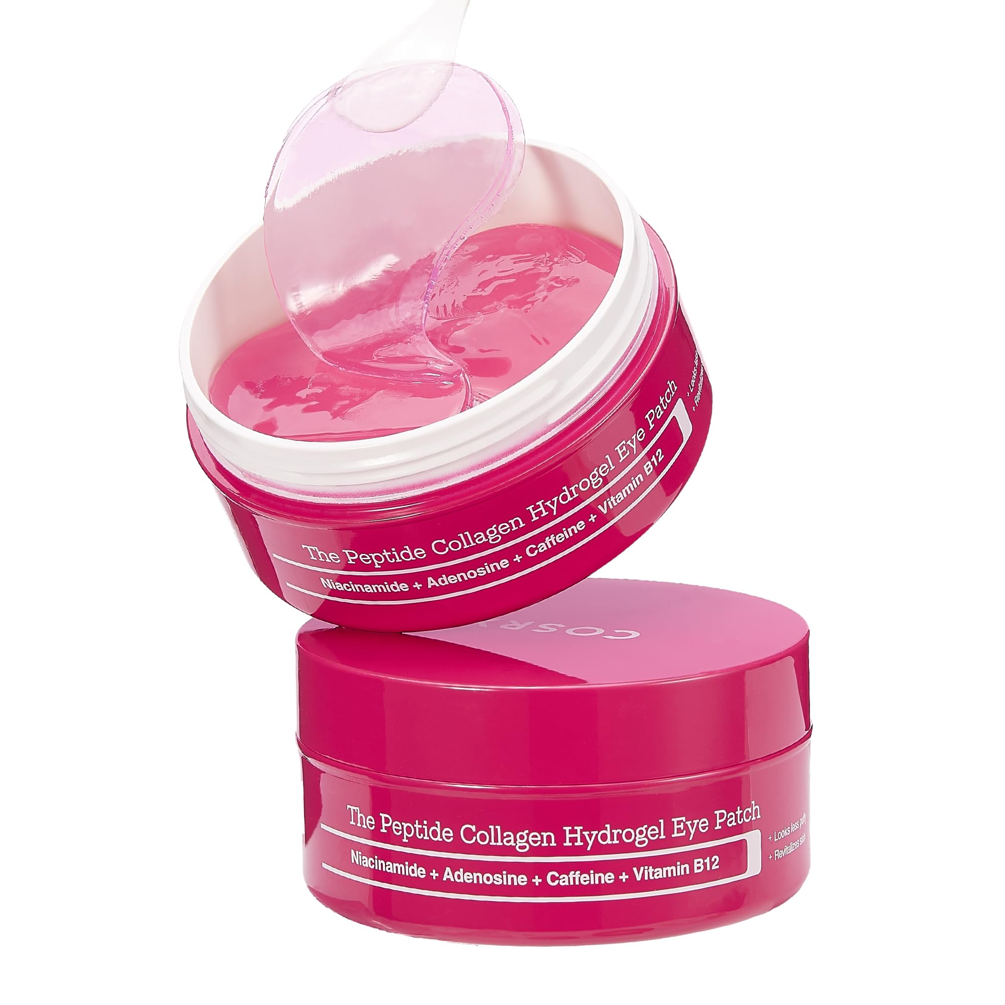 COSRX Limited Pink Edition Pink Peptides Collagen Hydrogel Eye Patch Amazon Exclusive Under Eye Mask for Puffy Eyes