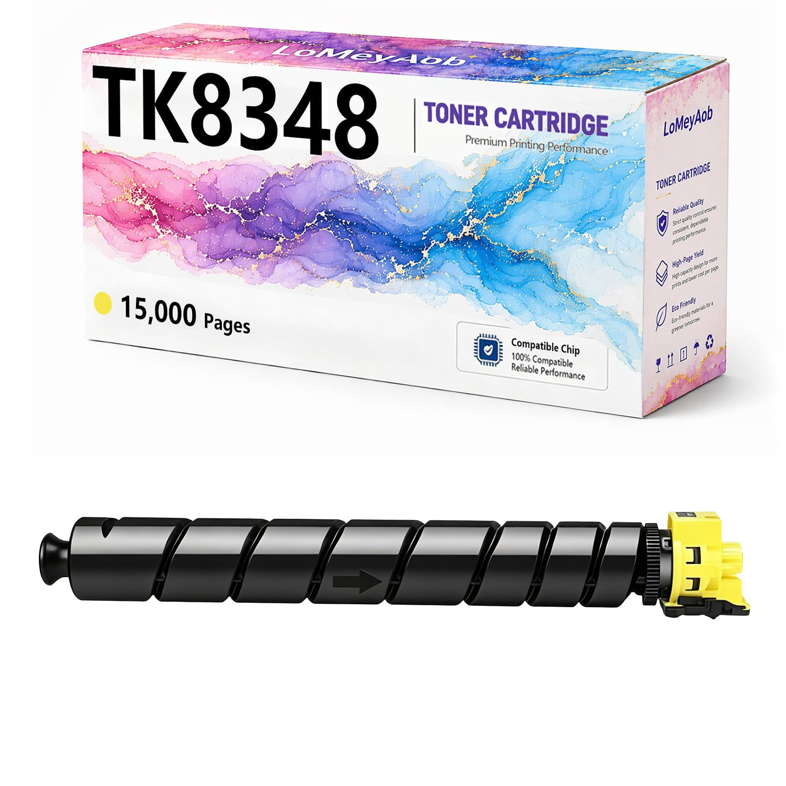 Cartuccia di toner TK8348, Sostituzione ad alta resa per la stampante Kyocera color LaserJet 2552ci 2553ci, Colori ricchi, Stampe ad alta velocità, Immaging accurata, Alta rendibilità ,Yellow