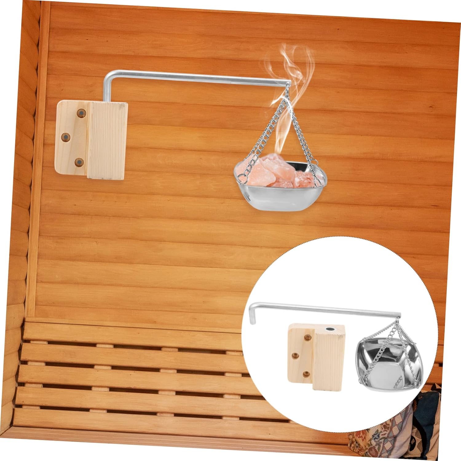 1set Finnish Sauna Aromatherapy Bowl Essential Oil Container Fragrance Plate Home Diffuser