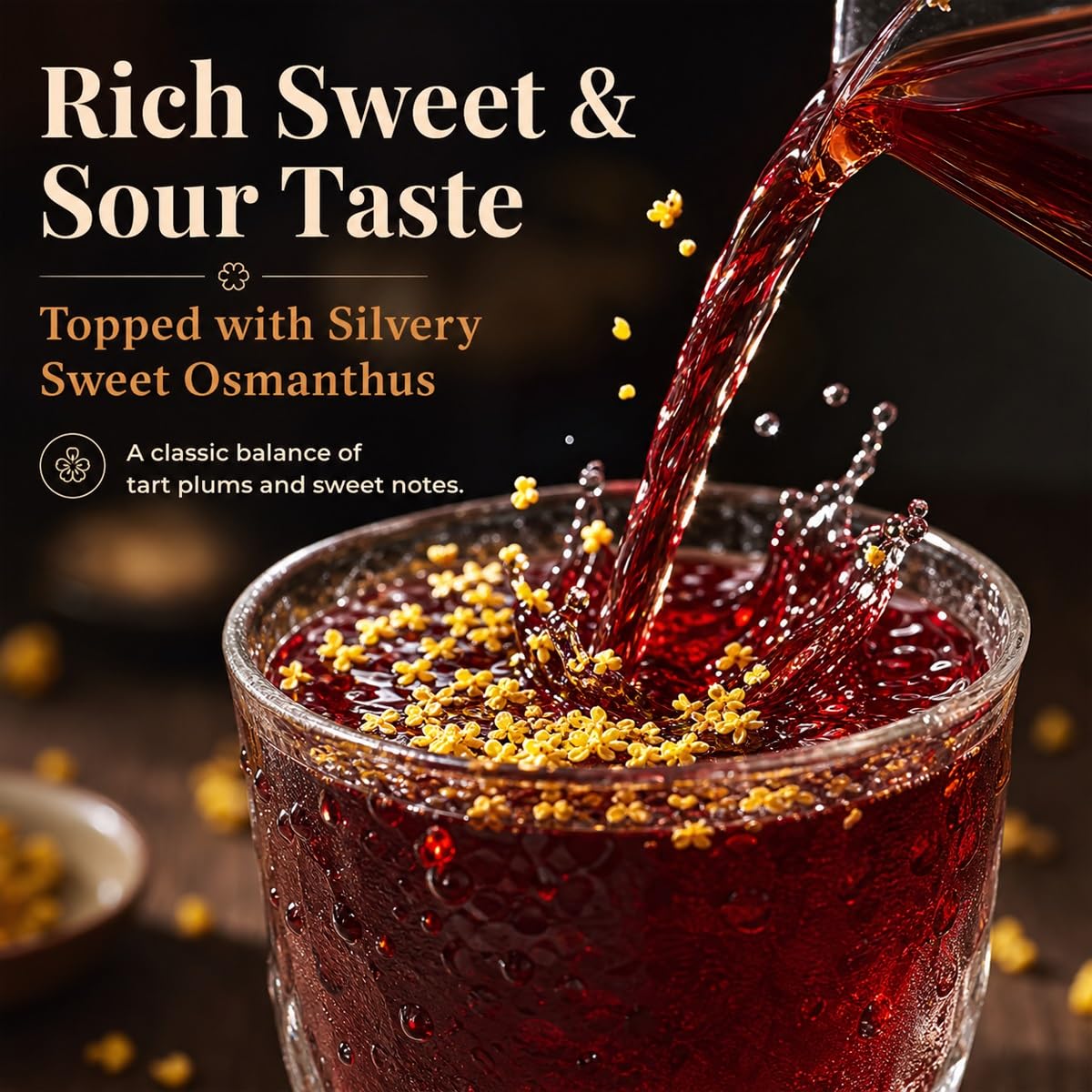 Preparado Infusión Ciruela Agria Hierbas Té 5 Sobres De 100g | Bebida tradicional de verano con hibisco espino blanco y bolsa filtro. Sabor agridulce refrescante sin aditivos artificiales.