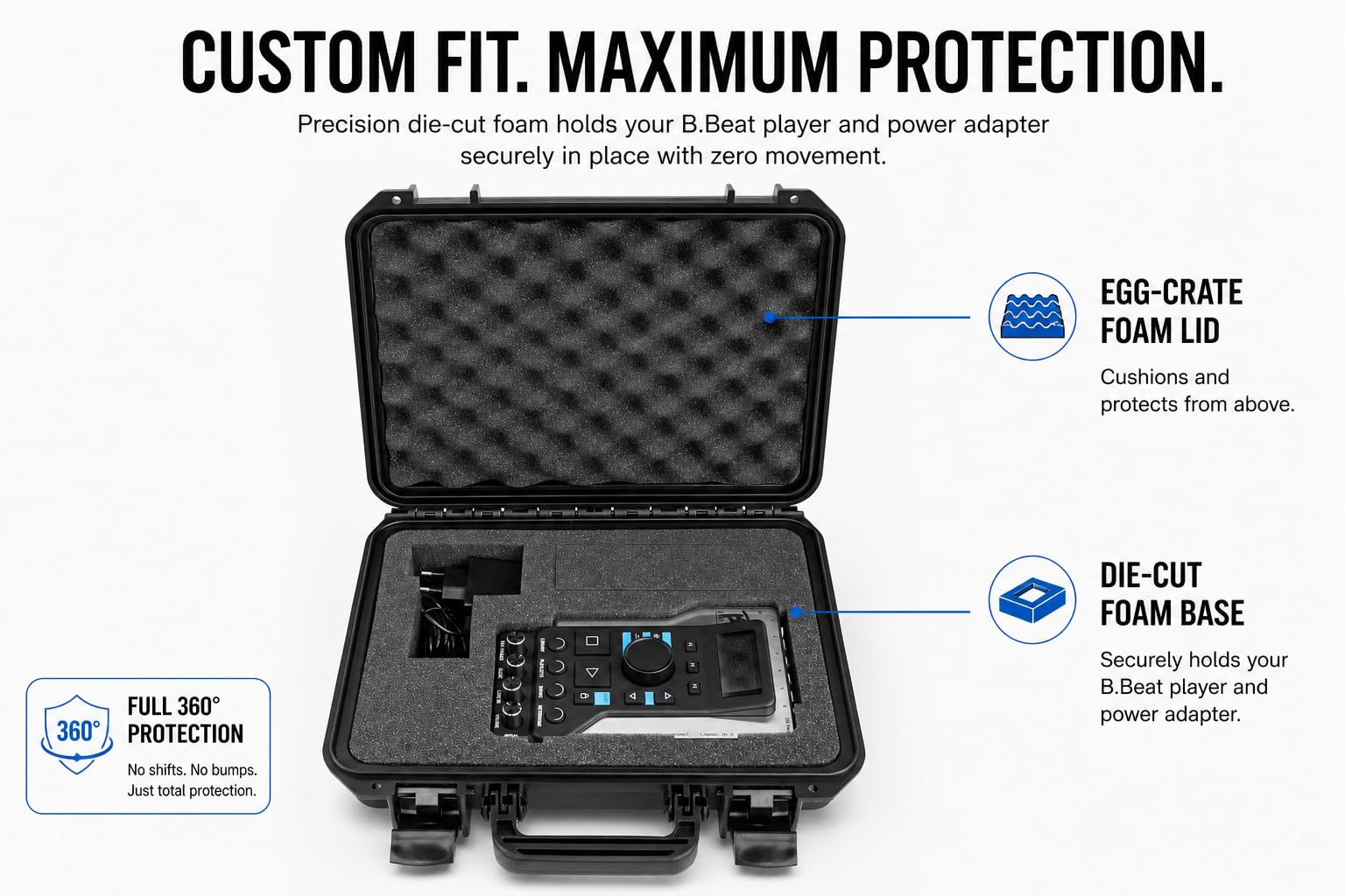 M-Live B.Beat Hard Bag: Funda rígida Protectora para Dispositivos M-Live B.Beat