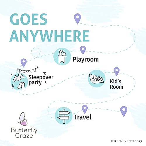 Miniatura 127 de Tumbona para niña. Fundas hechas de suave felpa de primera calidad. Perfecta para leer, mirar televisión, y fiestas de pijamas. Rosa Polka,Coches