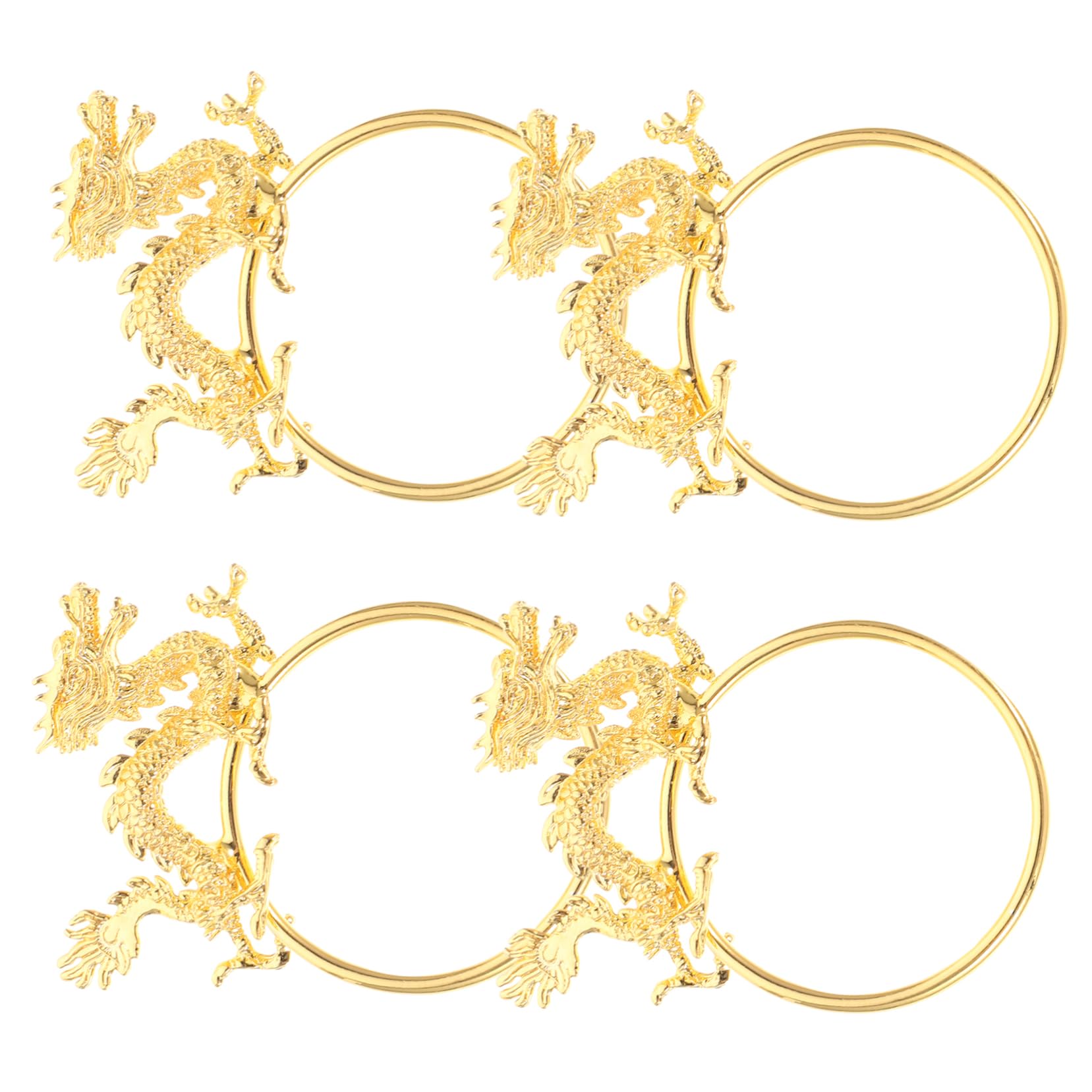 Cabilock 4 Set Portatovagliolo Festina Party Guarnitura Strenne Titolari Portatovaglioli Rustici Anelli Di Tovagliolo Matrimonio Fibbia Per Tovaglioli Per Hotel Metallo Golden 4 Pezzi * 4