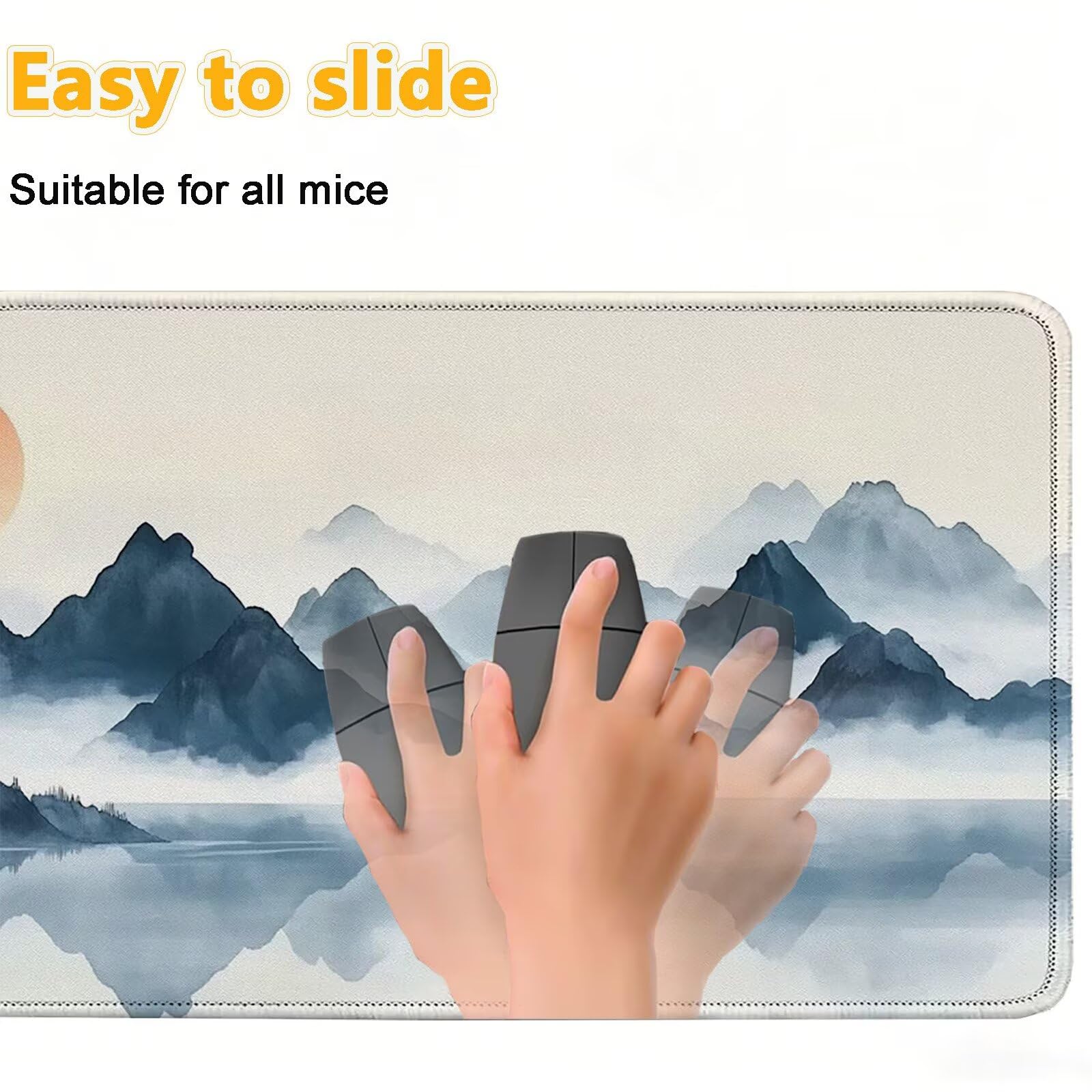 Tappetino Mouse 900x450mm | Superficie Ultra-Liscia, Tramonto 0-z526