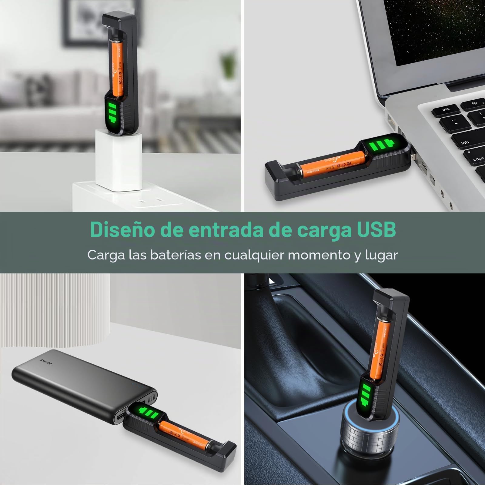 Pilas AAAA, Pickle Power 2 X 500mAh NI-MH AAAA Batería Recargables para Surface Pen/Pantalla táctil Pen/Google pixebook Pen/Cepillo de Dientes/Ratones y Cargador USB para batería AA AAA AAAA