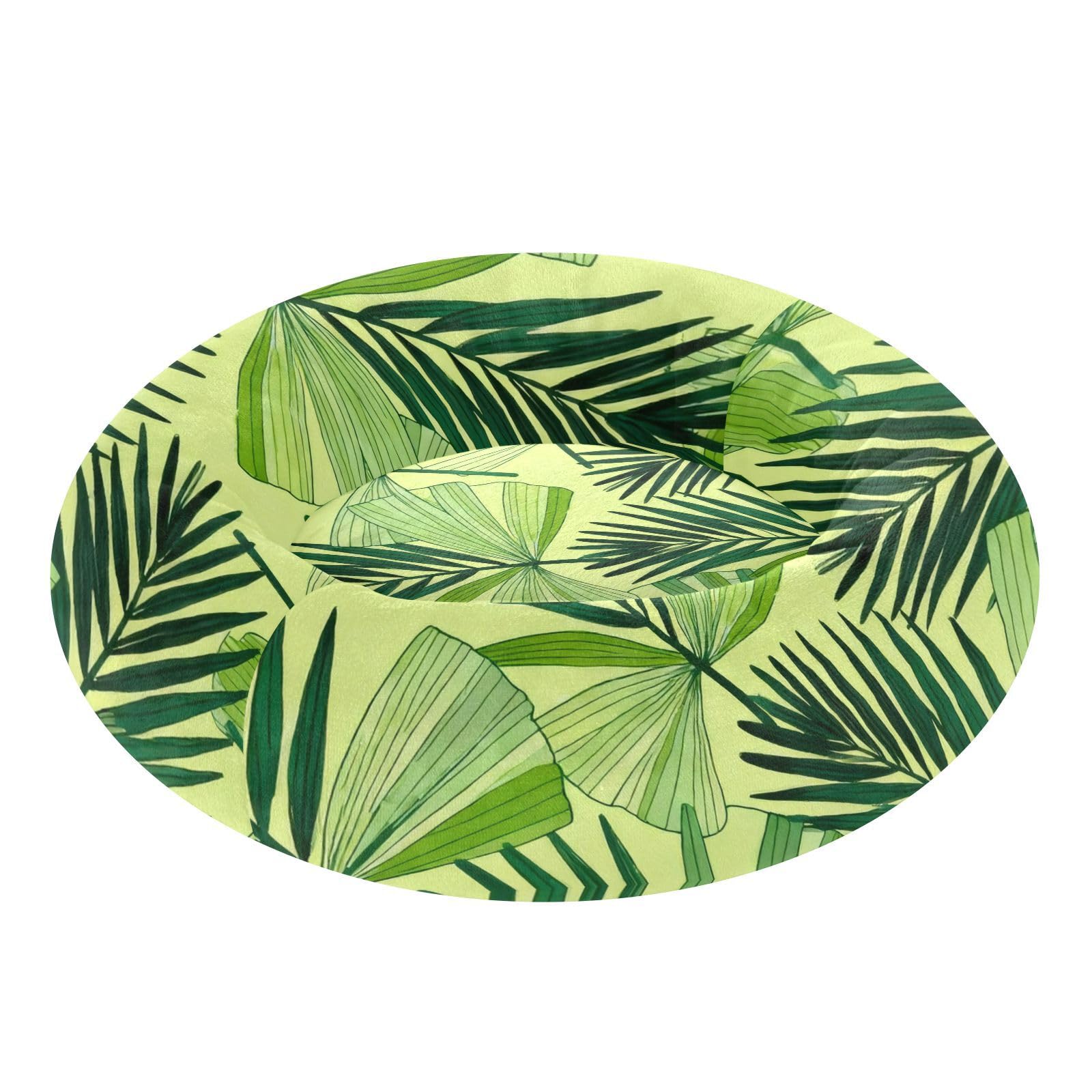 Lit pour chat avec feuilles d'arbre tropical de qualit&eacute; sup&eacute;rieure, taille S