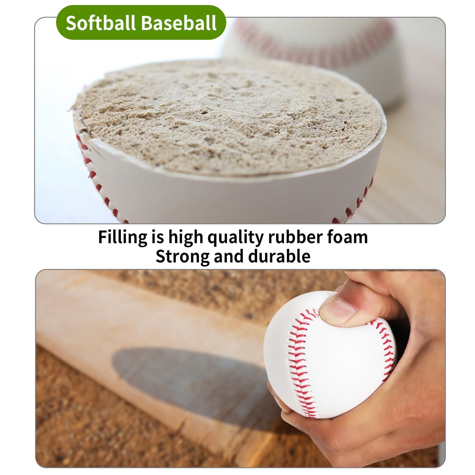 GoSports Palline pliometriche ponderate per allenamento di baseball e softball, confezione da 6, peso variabile per migliorare la potenza e la meccanica, set professionale