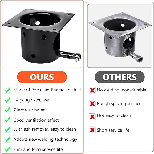 Vista 41 de QuliMetal Kit de encendido de olla y barra caliente, piezas de repuesto para parrillas de pellets Traeger y Pit Boss, olla de fuego resistente y Hot
