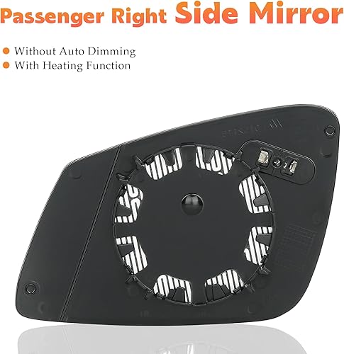 Miniatura 2 de Espejo calefactable del lado derecho del pasajero para BMW 228i 320i 328d 335i 340i 535d 535i 740i 740i 740Ld 760Li i3 M2 M235i M240i M3 M6 X1 GT