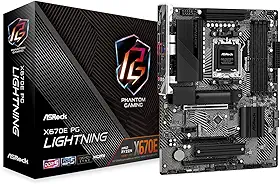 ASRock X670E PG Lightning Support AMD AM5 RYZEN 7000 Series Processadores Placa-mãe