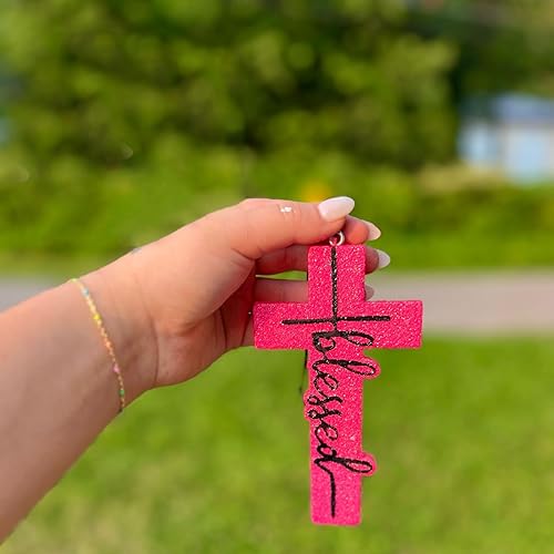 Miniatura 3 de Molde de resina refrescante con colgante de cruz de fe molde de silicona religiosa para hacer cuentas de aroma para automóvil fresco jabón resina