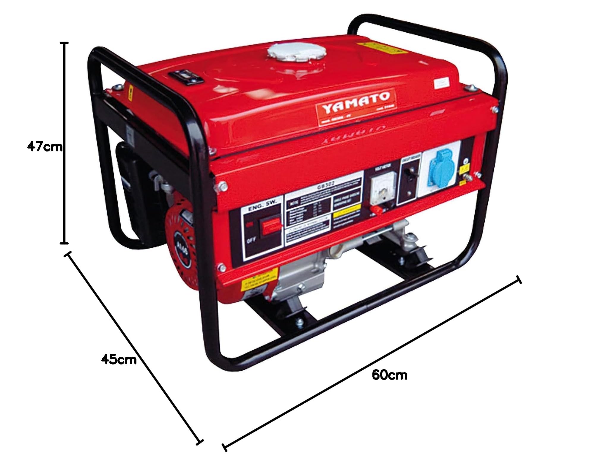 YAMATO 7173001 GENERADOR YAMATO 2200w 6,5hp 4T