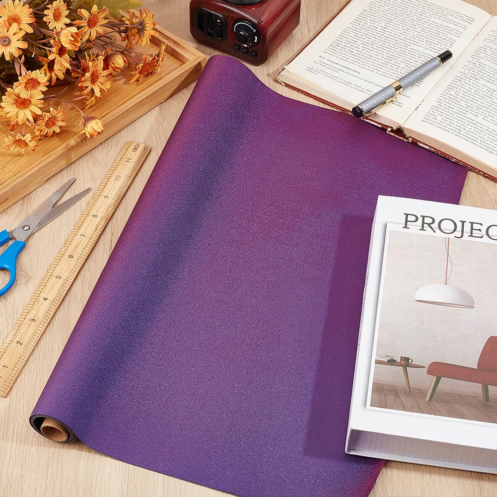 OLYCRAFT Tessuto per Rilegatura di Libri Glitter Viola da 120x43cm Superficie in Tessuto con Retro in Carta Tessuto per Rilegatura di Libri A Trama Stretta Superficie in Tessuto per Rilegatura